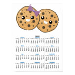 Cute Kawaii Chocolate Chip Cookie Couple Poster