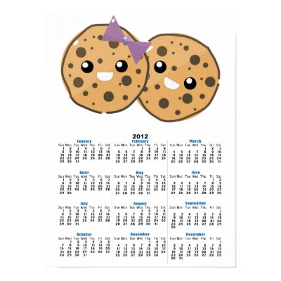 Cute Kawaii Chocolate Chip Cookie Couple Poster Zazzle_print Cute Kawaii Chocolate Chip Cookie Couple Poster Zazzle_print