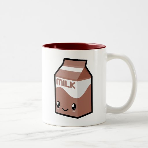 Cute Kawaii Chocolate Milk Mug Zazzle
