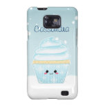 Cute Kawaii Christmas Snowflake cupcake Samsung Galaxy Cases
