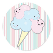 cute kawaii cotton candy stickers
