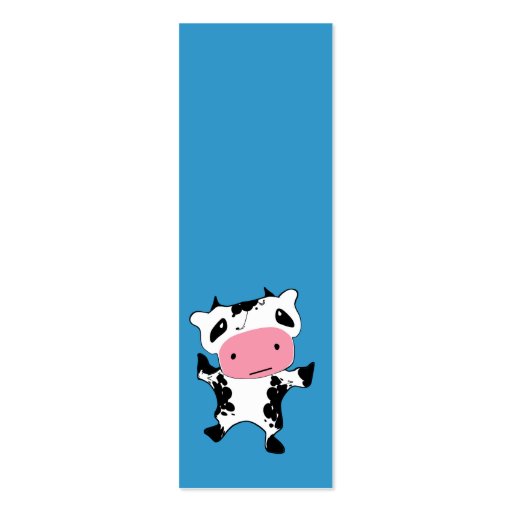 Cute Kawaii Cow Business Card Template
