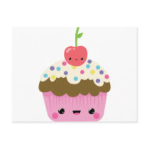 Cute Kawaii Cupcake Post Cards
