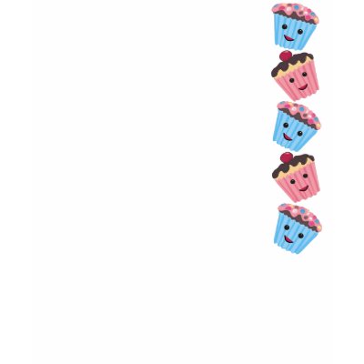 Cute Kawaii Cupcakes T-shirts by samack