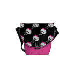 cute kawaii emo skully skeleton girl messenger bag