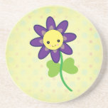 CUTE Kawaii  FLOWER Character Beverage Coaster