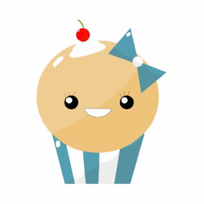 Cute Kawaii Girly Muffin Cupcake Photo Cut Out by cutespot