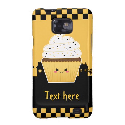 Cute Kawaii Halloween cupcake Samsung Galaxy S Cover