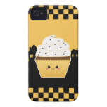 Cute Kawaii Halloween cupcake Postage Stamps Case-Mate iPhone 4 Cases