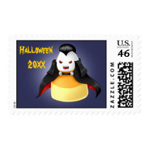 Cute Kawaii Halloween Vampire candy corn Stamp
