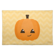 Cute Kawaii Jack o'Lantern Placemat