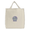 cute kawaii octopus embroidered bags