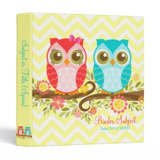 Cute Kawaii Owls - Custom Organizer Planner Binder