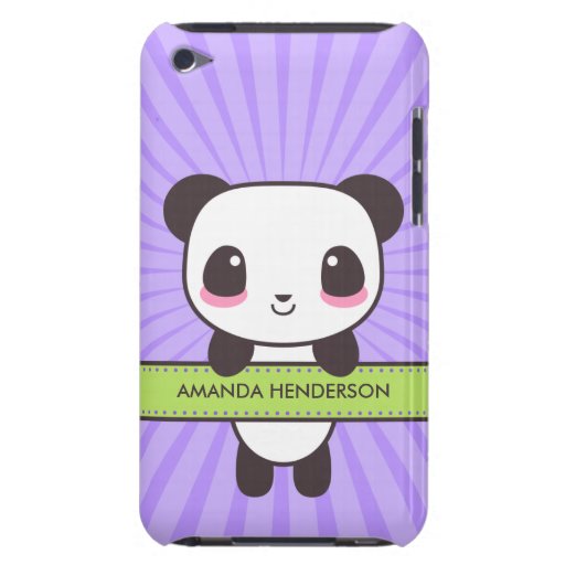 Cute Kawaii Panda Personalized iPod Touch Case