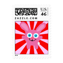 Cute Kawaii Pink Bunny Postage postage
