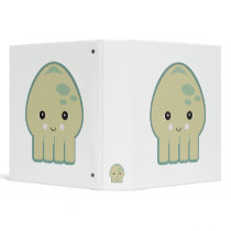 cute kawaii squid vinyl binder