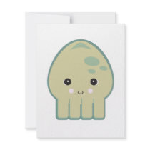 cute kawaii squid invite