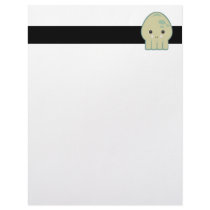 cute kawaii squid letterhead