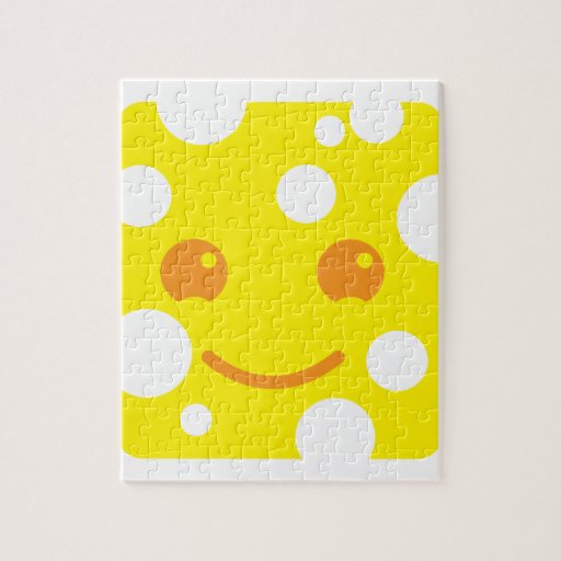 Cute KAWAII Swiss Cheese Jigsaw Puzzle | Zazzle