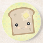 cute kawaii toast drink coasters
