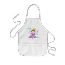 Cute Kids Angel Apron for Crafts or Cooking