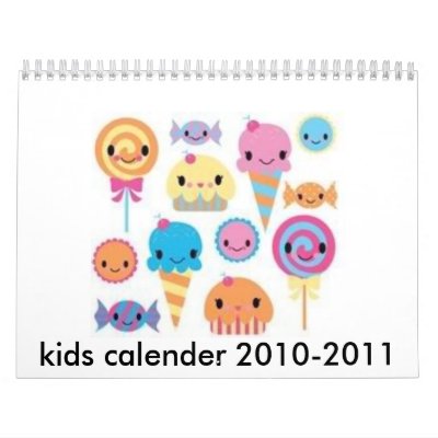 cute, kids calender 2010-2011 calendars by kaceehanna