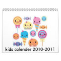 cute, kids calender 2010-2011 calendars