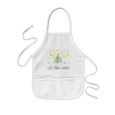Cute Kids Christmas Apron for Cookie Baking by xmasstore