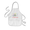 Cute Kids Christmas Apron for Cookie Baking by xmasstore Cute Kids Christmas Apron for Cookie Baking