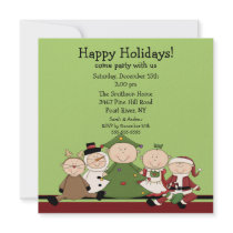 Cute Kids Christmas Party Invitation by celebrateitinvites Cute Kids Christmas Party Invitation