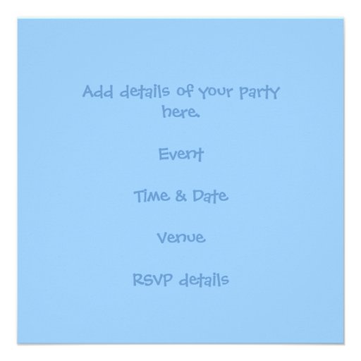 Cute kids in the park party invitations template