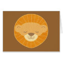 Cute Kids Lion Head cards