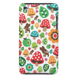 Cute kids pattern with flower leaf deer mushroom casematecase