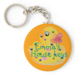 Cute Kids Personalize House Key Chain Keychain