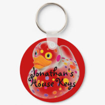 Cute Kids Personalize House Key Chain Keychain by dizzypixels Cute Kids Personalize House Key Chain Keychain