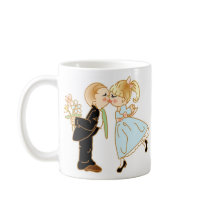 Cute Kissing Couple mugs