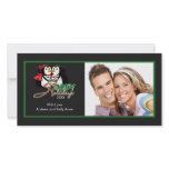 CUTE Kissing Penguins Merry Christmas Photo Card