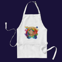 Cute Kitten and Scroll Apron aprons