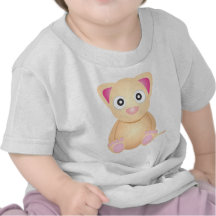 Cute Kitten Cartoon Tees