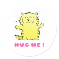 Cute Kitten Hug stickers