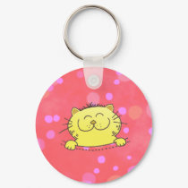 Cute kitten In A Pocket keychains