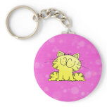 Cute Kitten Pink Room keychains