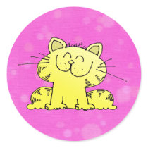 Cute Kitten Pink Room stickers