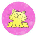 Cute Kitten Pink Room stickers