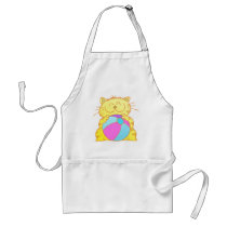 Cute Kitten Play Beach Ball aprons