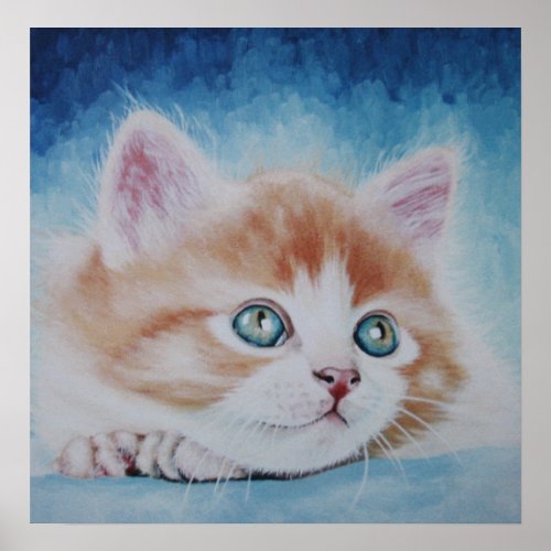 Cute Kitten Poster print