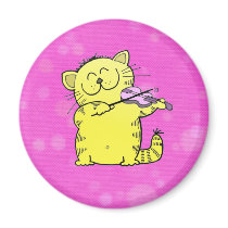 Cute Kitten Violinist magnets