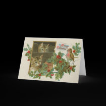 Cute Kittens Christmas Card