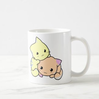 Cute kitties design coffee mug