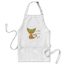 Cute Kitty Ate Your Cookie Aprons